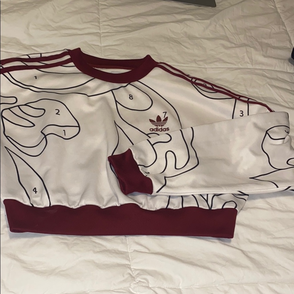 Adidas cropped crew neck